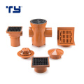 Oem Customized PVC gasketed push-fit drainage fittings P trap 45 DEG BEND with port